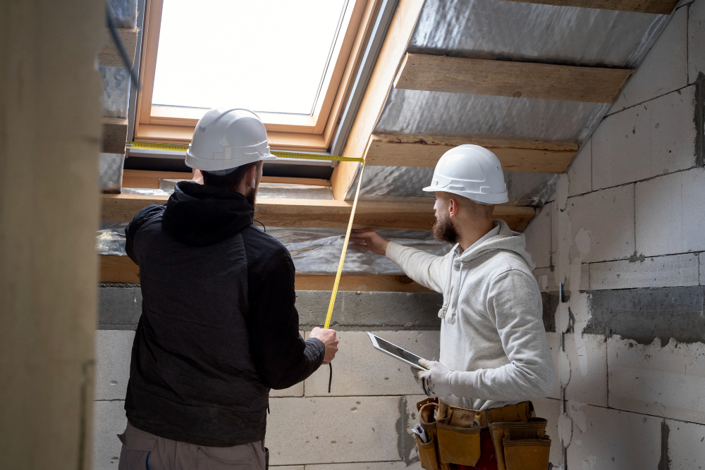 Trabajadores en construcción